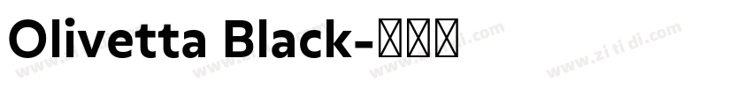 Olivetta Black字体转换 Olivetta Black字体转换